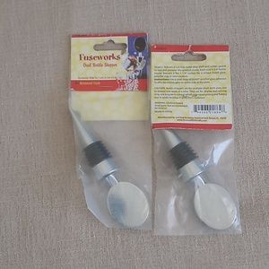 Wine bottle stoppers. Pair of 2.